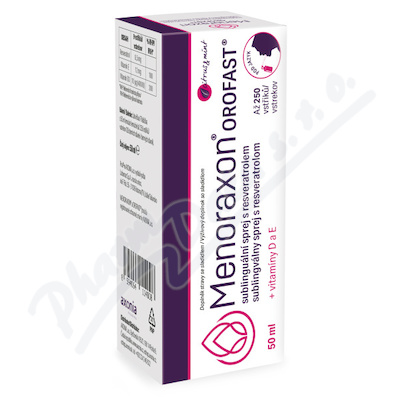 Menoraxon Orofast sublinguální sprej s resveratrolem 50 ml