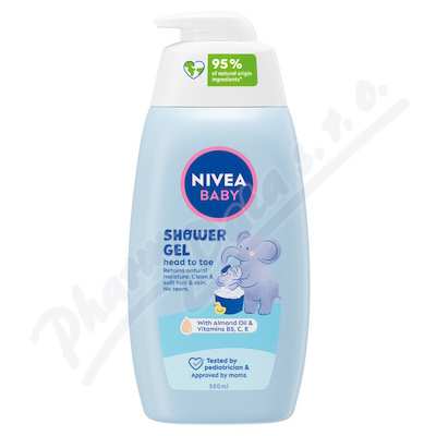 Nivea Baby Shower gel Tělo a vlásky 500 ml