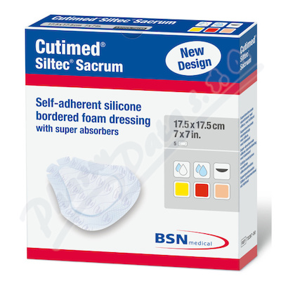 Cutimed Siltec Sacrum Nead.pěn.kr.17.5x17.5cm 5ks