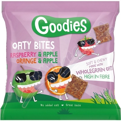 Goodies Mini ovesné tyčinky mix malina/ jablko - pomeranč/jablko 110 g (11x10 g)
