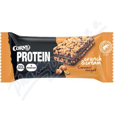 Corny Protein Crunch&cream karamel-nugát 35g