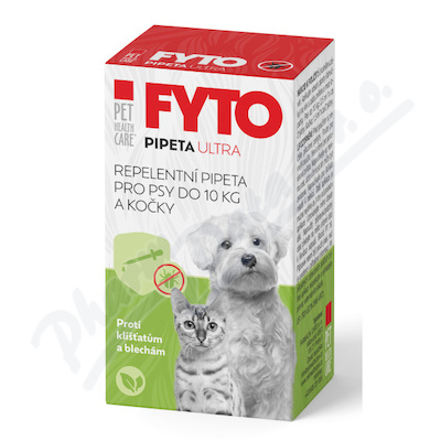 Pet Fyto Repelentní pipeta Ultra pro psy do 10 kg a kočky 1 x 15ml