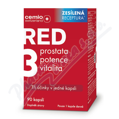 Cemio RED3 90 kapslí zesílená receptura