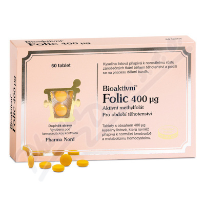 Bioaktivní Folic - aktivní methylfolát 60 tablet