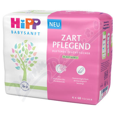 Hipp Babysanft čistící vlhčené ubrousky 4 x 48 kusů
