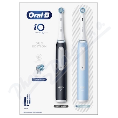 Oral-B iO Series 3 Duo Black&Ice Blue elektrický kartáček
