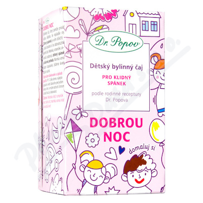 Dr.Popov Dětský bylinný čaj - Dobrou noc 20 x 1.5 g