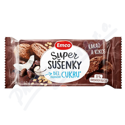 EMCO Super sušenky kakao a kokos 60 g