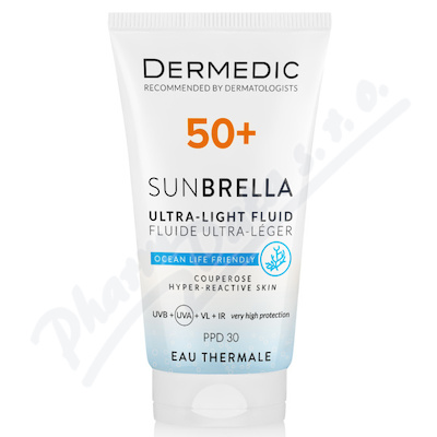 Dermedic Sunbrella  Ultra lehká emulze na opalování SPF50+ kuperózní a hyperreaktivní pleť 40 ml