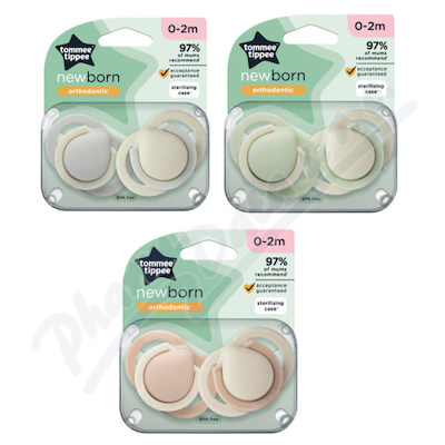 Tommee Tippee CTN Dudlík Newborn 0-2m mix barev 2ks