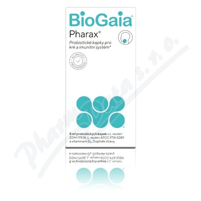 BioGaia Pharax Probiotické kapky pro krk a imunitní systém 5 ml