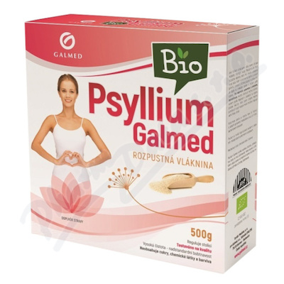 Psyllium Rozpustná vláknina Bio 500 g Galmed