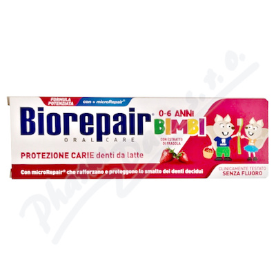 Biorepair Kids 0-6 let zubní pasta jahoda 50 ml