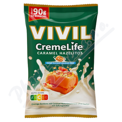 Vivil CremeLife karamel a lískový oříšek bez cukru 90 g