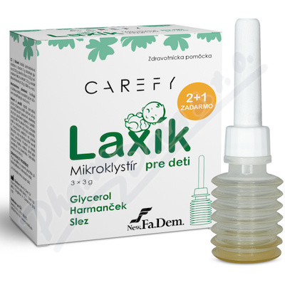 Carefy Laxík mikroklystýr pro děti 3 x 3 g