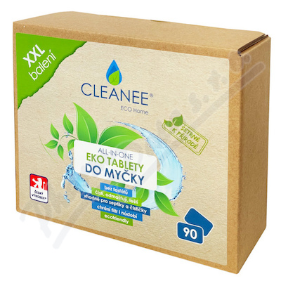 Cleanee Eco Home all-in-one eko tablety do myčky 90ks