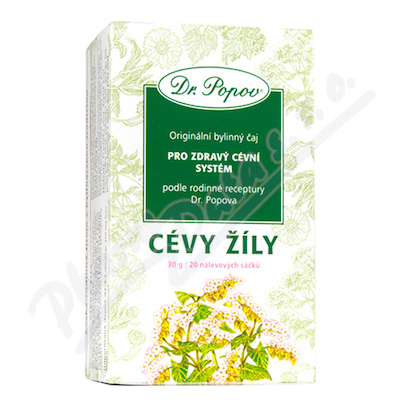 Dr.Popov Čaj Cévy Žíly 20 x 1.5 g