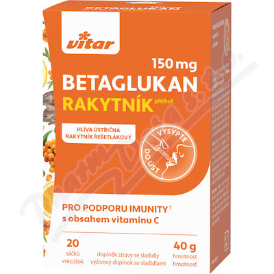 Vitar Betaglukan 150 mg sáčky 20x2g