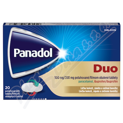Panadol Duo 500mg/200mg 20 potahovaných tablet