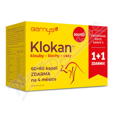 Barnys Klokan limitovaná edice 60 kapslí + 60 kapslí zdarma