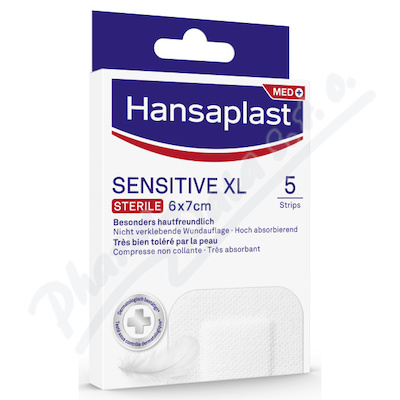 Hansaplast Sensitive XL náplast 5 kusů