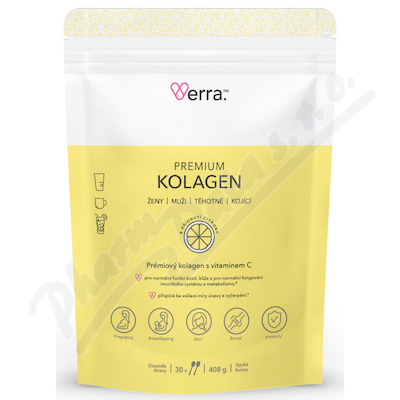 Verra Premium Kolagen s vitamímen C citronová příchut 408g