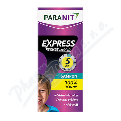 Paranit Express Šampon 100 ml + hřeben