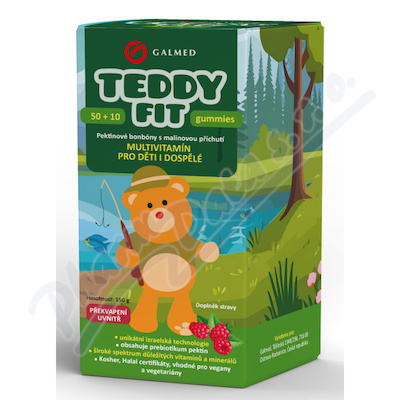 TeddyFit gummies 50 + 10 kusů navíc Rybář Galmed