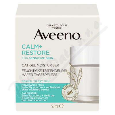 Aveeno Calm + Restore hydratační pleťový gel s ovsem 50 ml