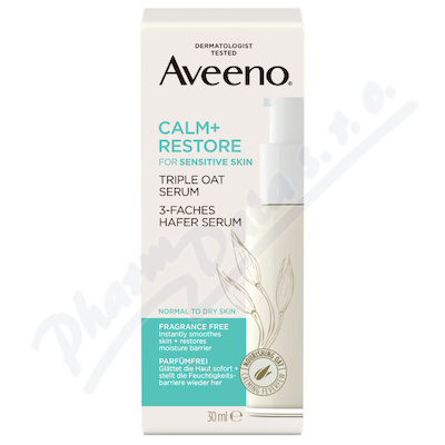 Aveeno Calm + Restore pleťové sérum s trojitým ovesným komplexem 30 ml