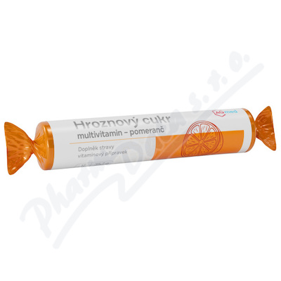 Hroznový cukr multivitamin - pomeranč 17 tablet AGmed