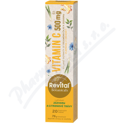 Revital Botanicals Vitamin C 500mg 20 šumivých tablet