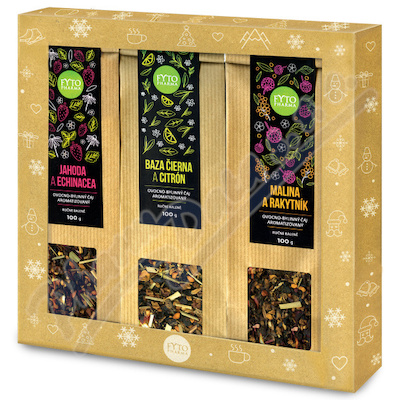 Fytopharma Dárková kazeta ovocno-bylinných sypaných čajů 3x 100 g