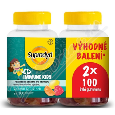 Supradyn Immune Kids želé gummies 2 x 100 kusů