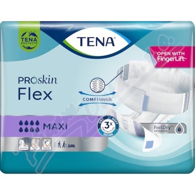 Tena Proskin Flex Maxi Medium inkontinenční kalhotky s pásem 22ks 730434