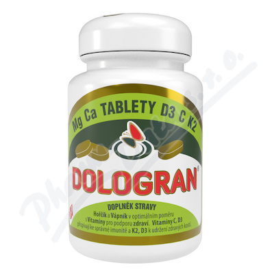 Dologran tablety Mg Ca D3 C K2 60 tablet