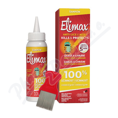 Elimax Šampon proti vším a hnidám 100ml + hřeben