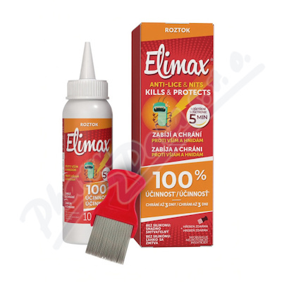 Elimax Roztok proti vším a hnidám 100ml + hřeben
