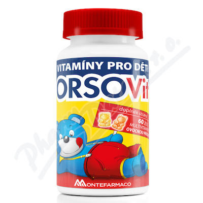 OrsoVit multivitamíny s ovocnou příchutí 60 kusů