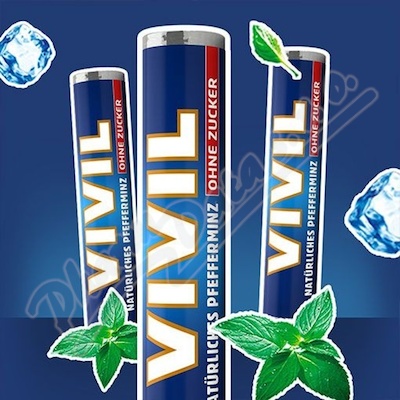 Vivil Peprmint bez cukru 28 g
