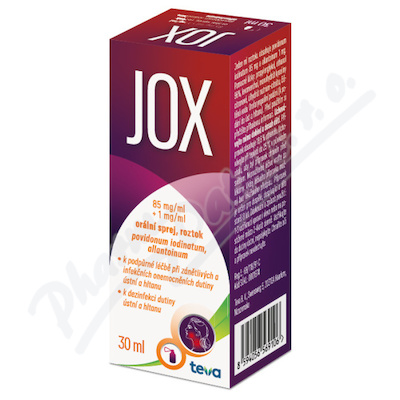 Jox 85mg/ml+1mg/ml orální sprej, roztok 30ml