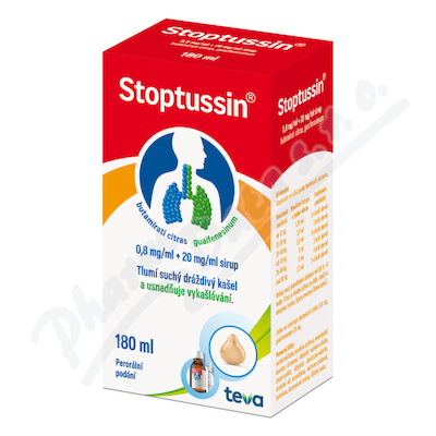 Stoptussin 0,8mg/ml+20mg/ml sirup 1x180ml
