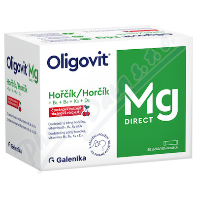 Oligovit Mg Direct Hořčík+B1+B6+K2+D3 50x2.25g Galenika