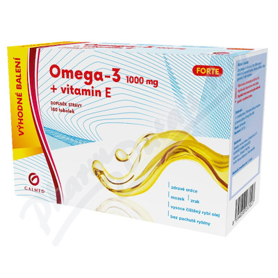 Omega-3 forte 1000mg + vitamin E 180 tobolek Galmed