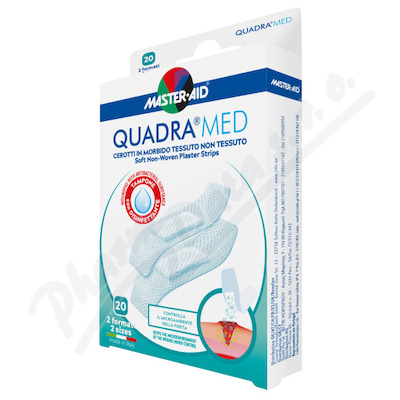 Quadra Med Náplasti sensitive z netkané textilie 2 velikosti 20ks