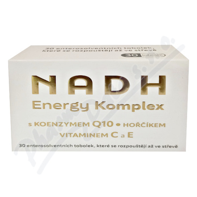 NADH Energy Komplex s koenzymem Q10-hořčíkem-vit.C a E 30 enterosolventních tobolek