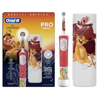 Oral-b Pro Kids 3+ Lví Král Elektrický Kartáček