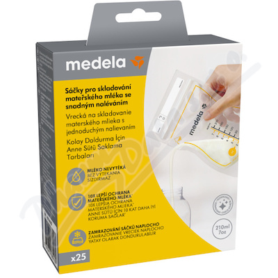 Medela sáčky pro skladování mateřského mléka se snadným naléváním 25ks