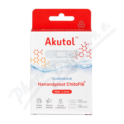 Akutol Nanonáplast ChitoFib voděodolné 2 druhy v balení 15ks