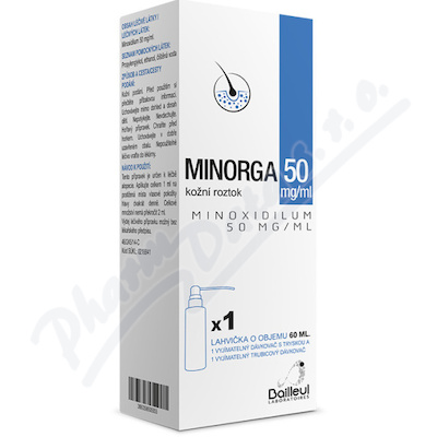 Minorga 50mg/ml kožní roztok 1x60ml